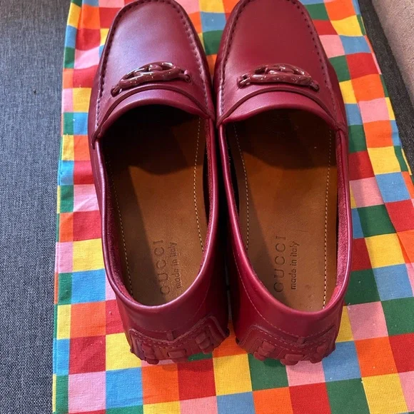 Gucci Men's Bold Red Loafers - Picture 15 of 16